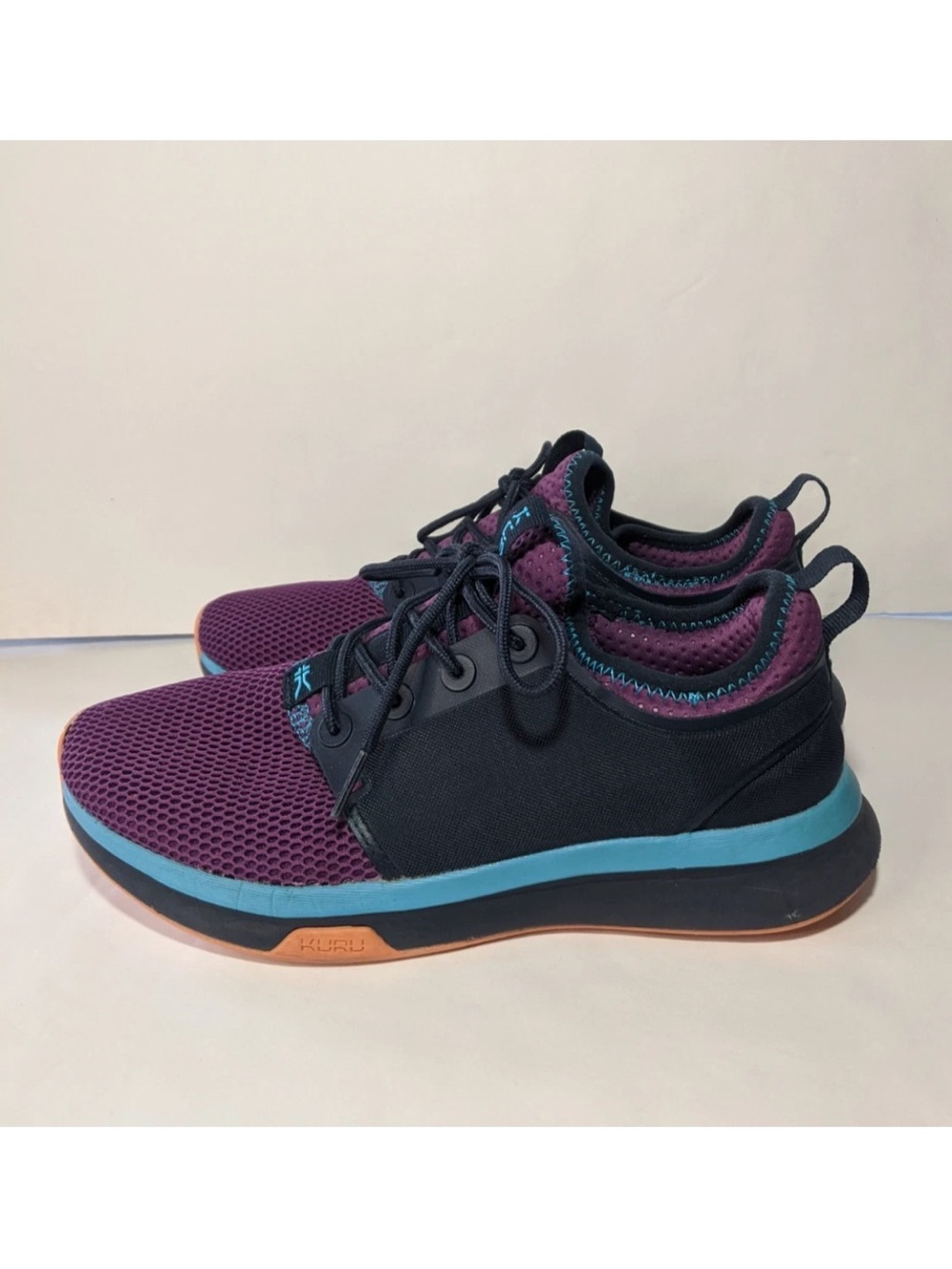 Kuru Atom Walking Sneakers Shoes Blue Purple Size 7.5 Athletic Comfort Running